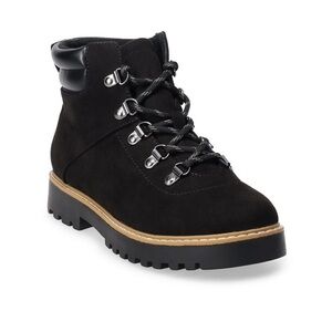 Sonoma Black Lace-Up Combat Boots​